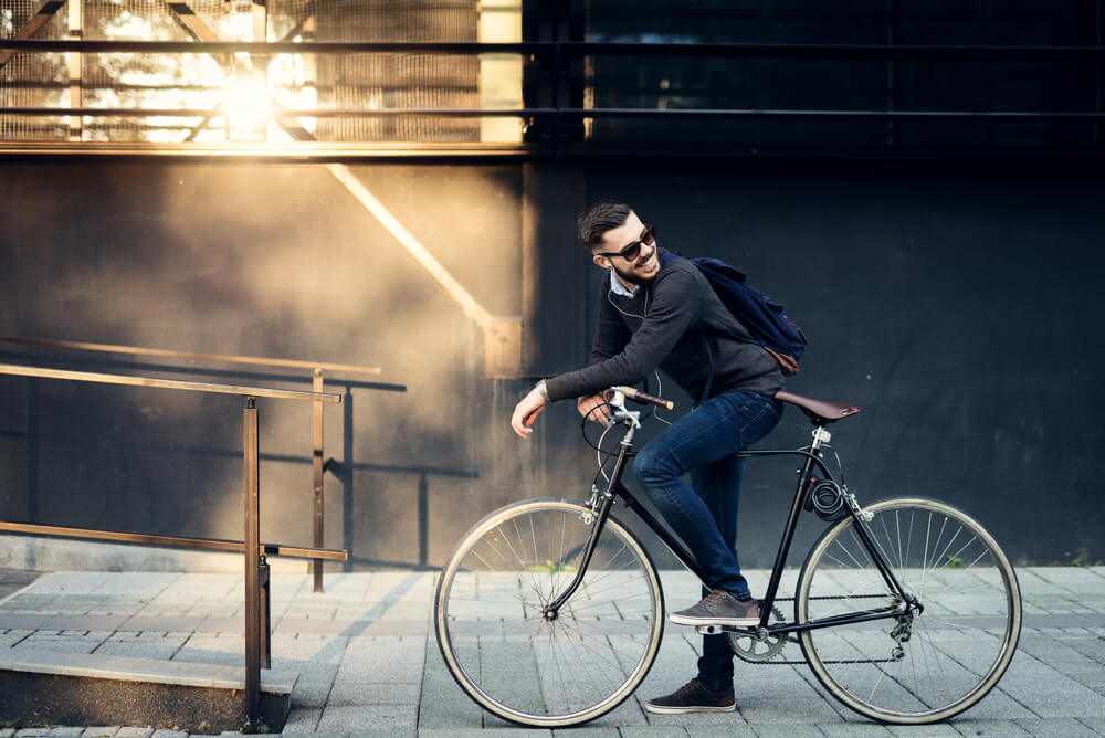 Man on a Bicycle