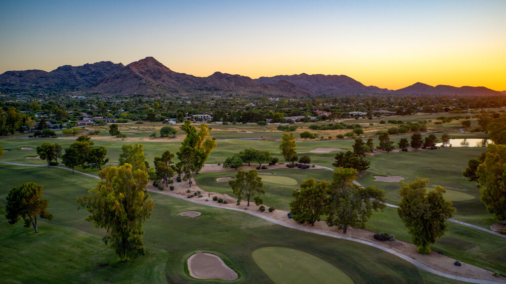 Paradise Valley Arizona United States Southwestern Sunset.