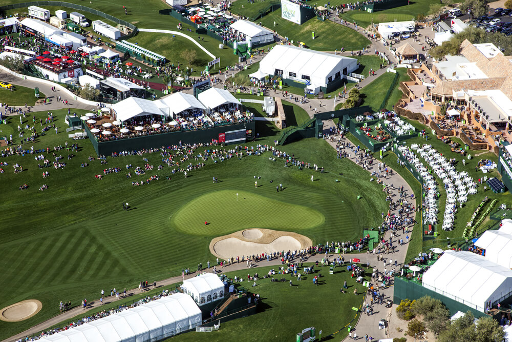 Aerial View of the Waste Management Phoenix Open